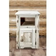 thumbnail image 1 of Montana Collection End Table w/ Door, Right Hinged, Clear Lacquer Finish, 1 of 5