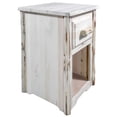 thumbnail image 1 of Montana Collection End Table w/ Drawer, Clear Lacquer Finish, 1 of 4