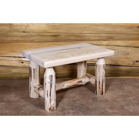 Montana Collection Footstool, Clear Lacquer Finish