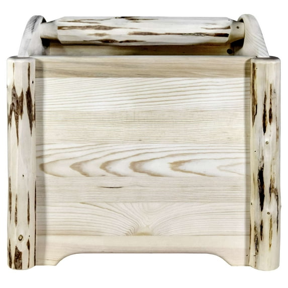 Montana Collection Magazine Rack, Clear Lacquer Finish