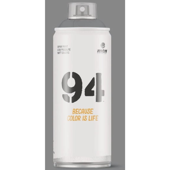 Montana Colors 1863182 11 oz 94 Matte Spray Paint, London Grey