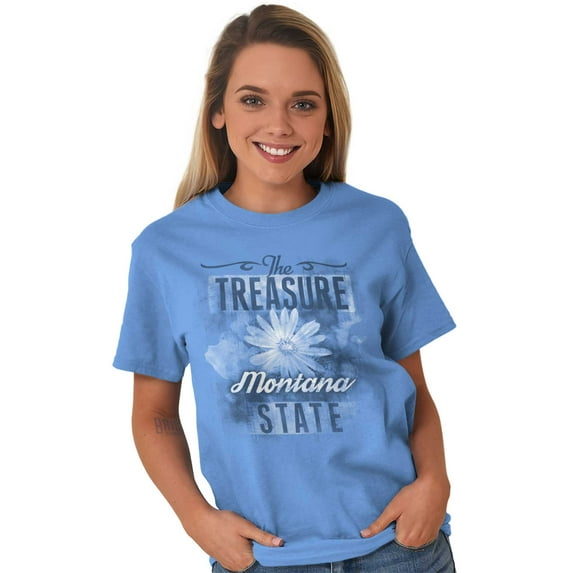 Montana Cute State Flower Souvenir Women's Plus Size Graphic Tee Brisco Brands 2X