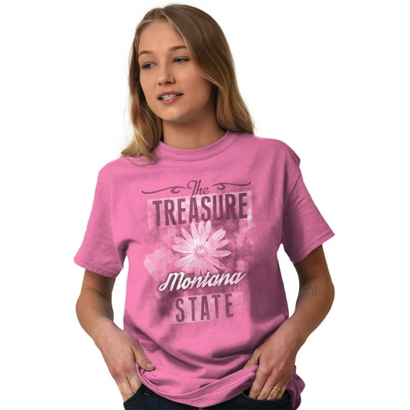 Montana Cute State Flower Souvenir Women's Plus Size Graphic Tee Brisco Brands 4X