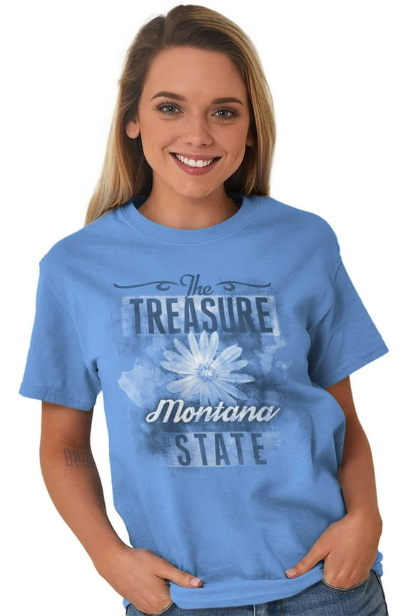 Montana Cute State Flower Souvenir Women's Graphic T Shirt Tees Brisco Brands S