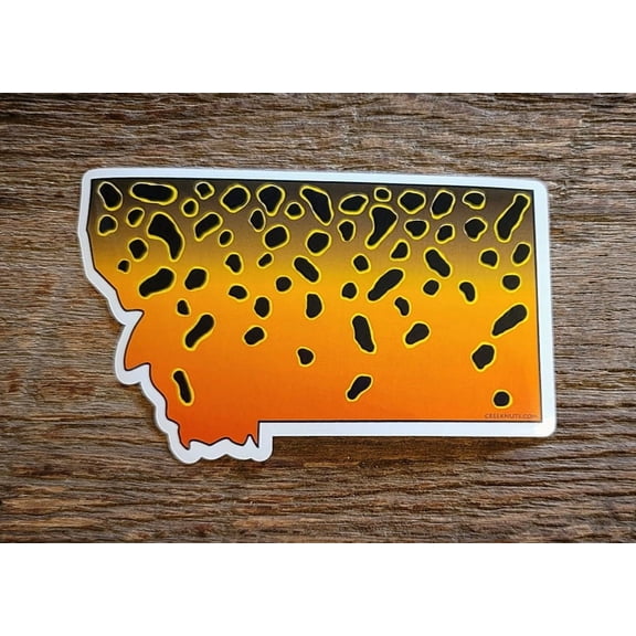 Montana Cutthroat Trout Skin Sticker Decal