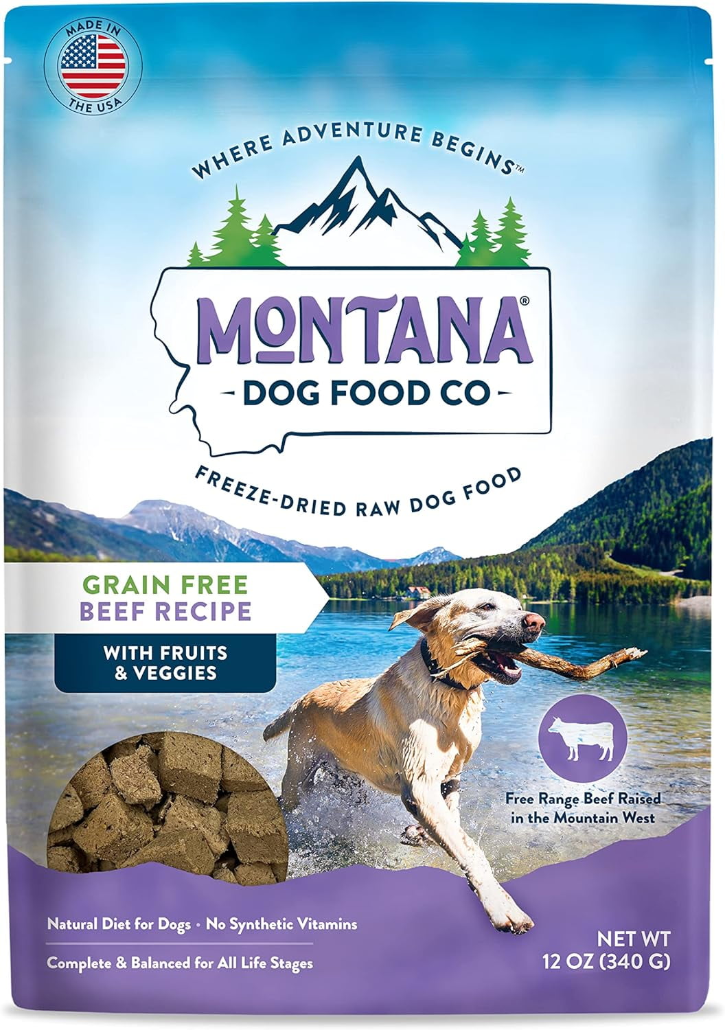 Montana Dog Food GrainFree Small Batch Freeze Dried Raw Dog Food (Free