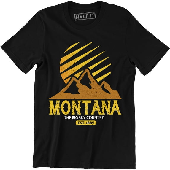Montana Est. 1889 The Big Sky Country Tourist Men's T-Shirt