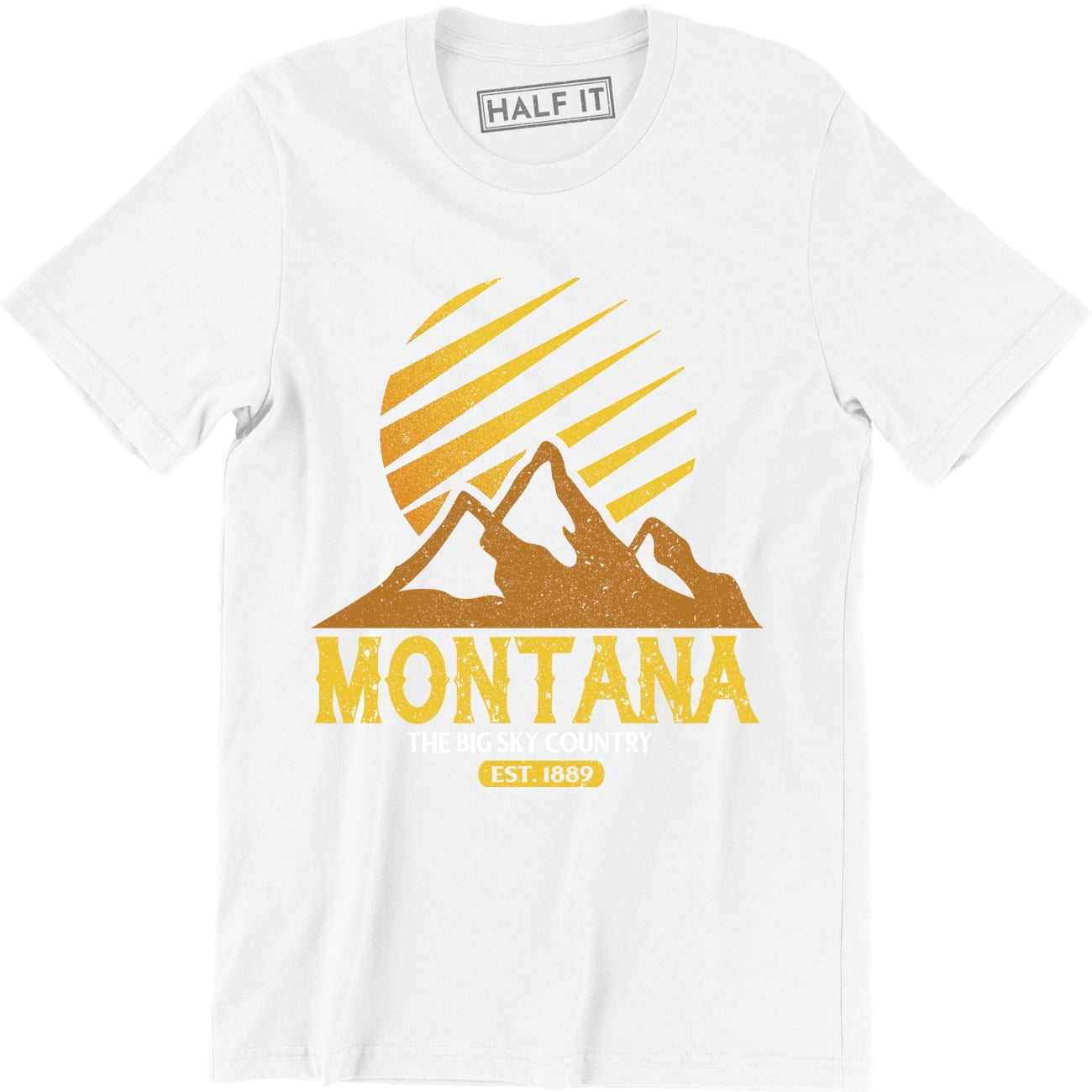 Montana Est. 1889 The Big Sky Country Tourist Men's T-Shirt - Walmart.com