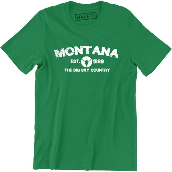 Montana Est. 1889 The Big Sky Country Tourist Men's Tee Shirt