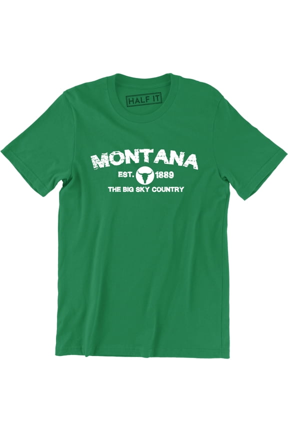 Montana Est. 1889 The Big Sky Country Tourist Men's Tee Shirt