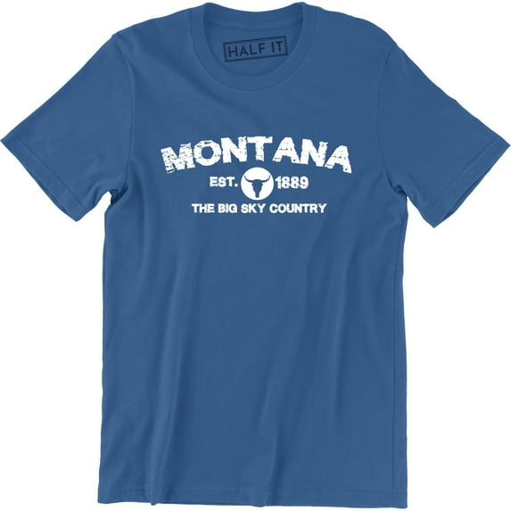 Montana Est. 1889 The Big Sky Country Tourist Men's Tee Shirt