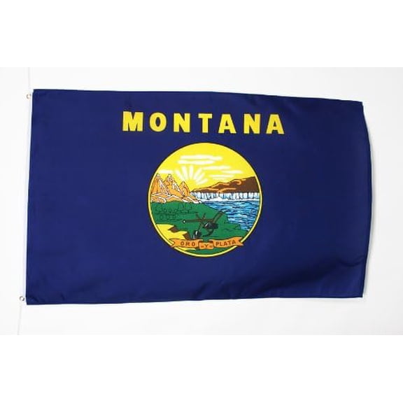 AZ Flag Montana Flag 3x5 ft 100D Polyester 2 Grommets 150x90 cm