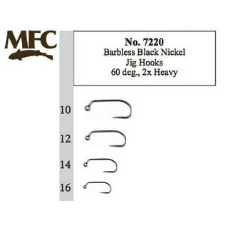 fishing hooks, Carp Fishing Hook barbless and Barbed Offset Circle Hook Fly  Fishing Jig Hook sea Fishhook Tackle Accessories 25 or 50 pcs (Color : Barbed  hook 25pcs, Size : Size 2) 