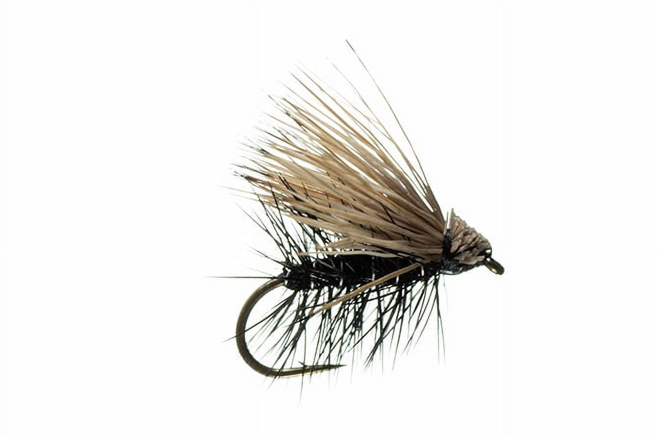 Montana Fly Company Elk Hair Caddis - Black #18, 1/2 DOZ - image 1 of 1