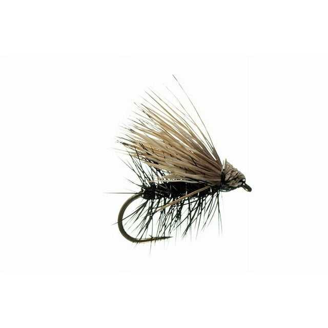 Montana Fly Company Elk Hair Caddis - Black #18, 1/2 DOZ