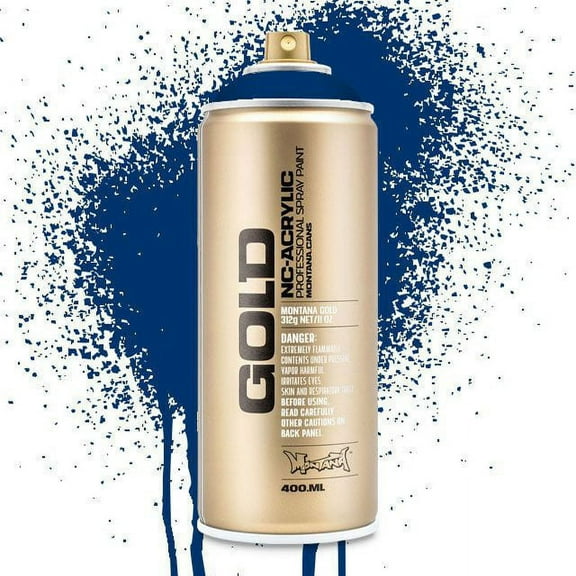 Montana GOLD Spray Color Shock Blue Dark 400ml Spray Can