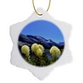thumbnail image 1 of 3drose, Montana, Glacier Np Bear Grass, Swiftcurrent Lake - Us27 Rer0032 - Ric Ergenbright, 3 inch Snowflake Porcelain Ornament, 1 of 7