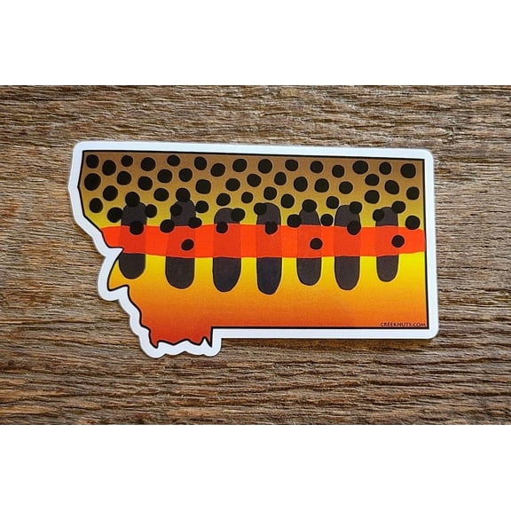 Montana Golden Trout Skin Sticker Decal