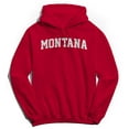 thumbnail image 1 of Montana Graphic Red Men's Cotton Pullover Hoodie, 1 of 1