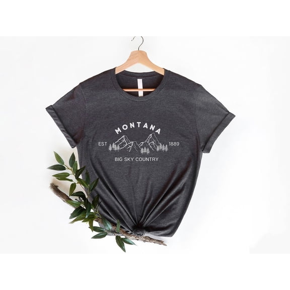 Montana Home State Moving Souvenir Travel Mountain T-Shirt