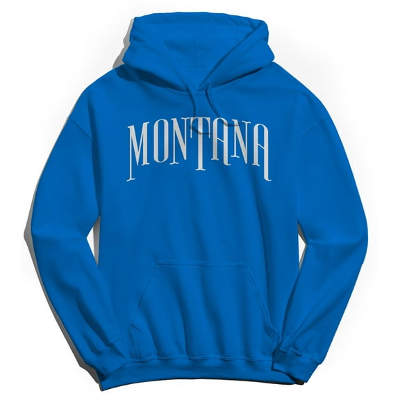 Montana Humor Graphic Royal Men's Crewneck Sweatshirt Hoodie