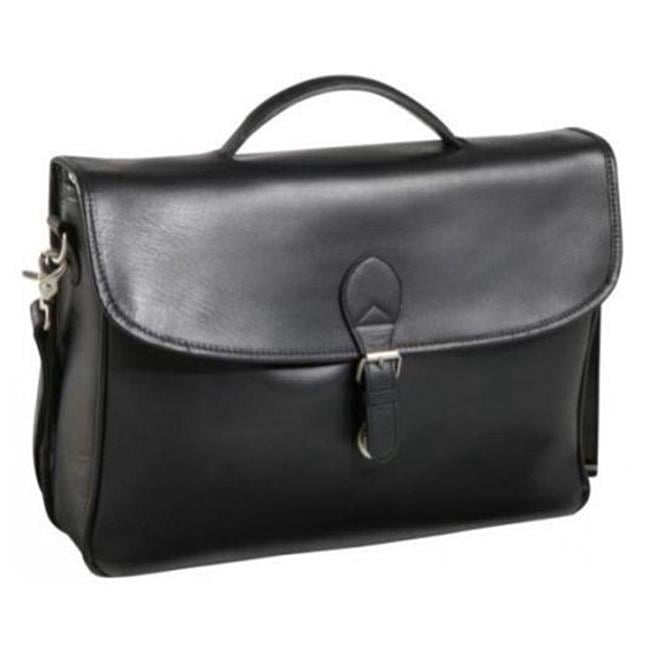 Montana Leather Executive Briefcase, Black