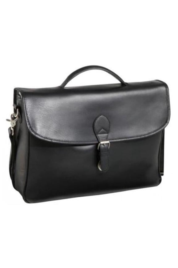 Montana Leather Executive Briefcase, Black