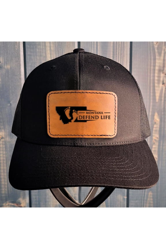 Montana Leather Patch Hat Pro-Life Hat
