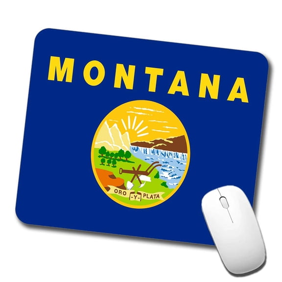 Montana MT State Flag Mouse Pad Low Profile Gaming Mat