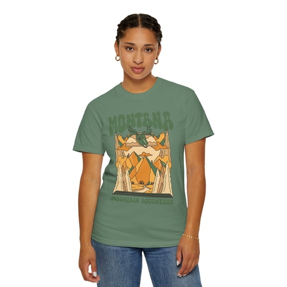 Montana Psychedelic 90s Y2K Style Comfort Colors Unisex Shirt