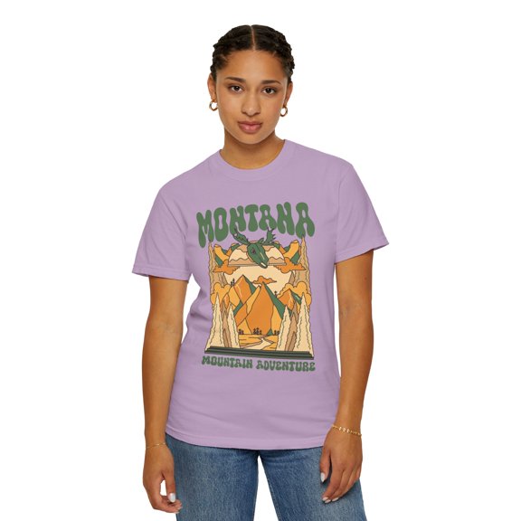 Montana Psychedelic 90s Y2K Style Comfort Colors Unisex Shirt