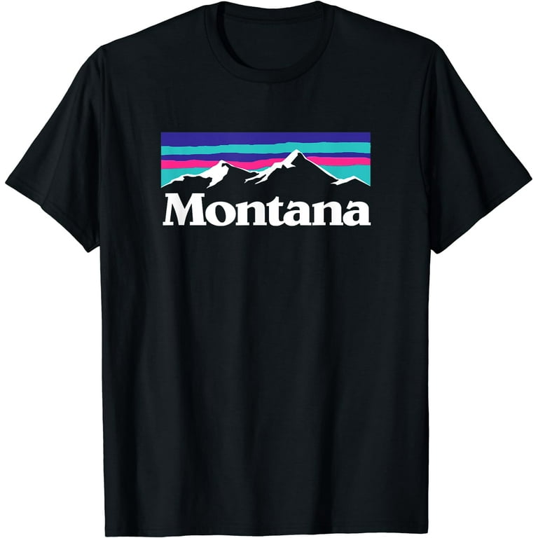 Retro Vintage Montana T-Shirt-Distressed Shirt Retro Vintage Montana T-Shirt-Distressed Shirt