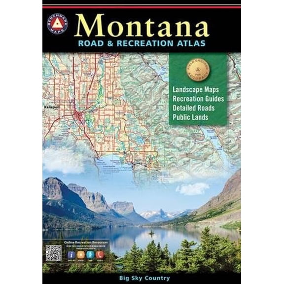 Pre-Owned Montana Road & Recreation Atlas (Paperback) by Benchmark Maps & Atlases