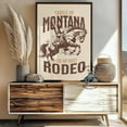 thumbnail image 1 of Montana Rodeo Print, Cowboy Western Wall Art Home Decor #3193, Unframed Poster Size 24x36, 1 of 4