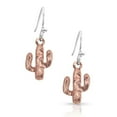 thumbnail image 1 of Montana Silversmiths Women's Desert Darling Rose Cactus Earrings - ER4078RG One Size, 1 of 3