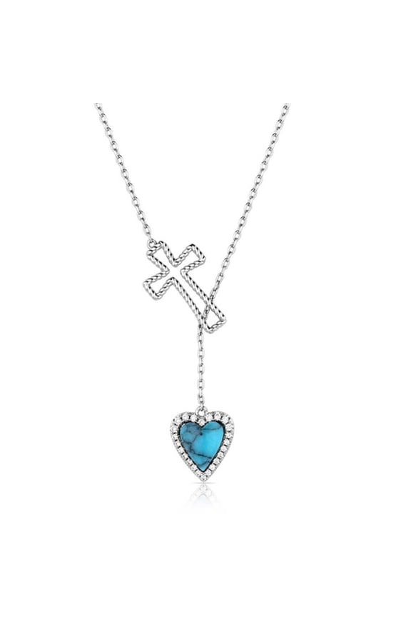 Necklace Womens Love And Faith 17" NC6225