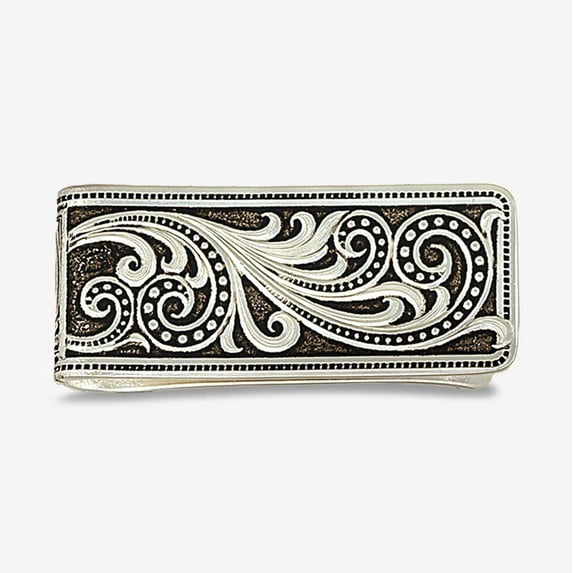 Montana Silversmiths Beaded Scroll Money Clip - Accessories Other - Mcl16Rts