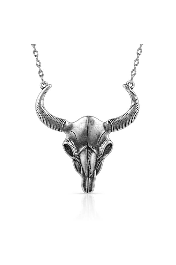 Buffalo Skull Pendant Necklace - NC5790