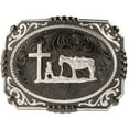 thumbnail image 1 of Montana Silversmiths Cameo Praying Christian Cowboy - Acc Buckle  - 25815Sb-731, 1 of 4