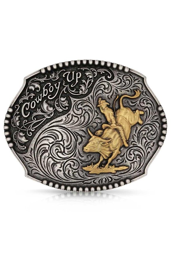 Men's Cowboy Up Bull Rider Attitude Buckle A1031P