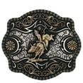 thumbnail image 1 of Montana Silversmiths Framed Bull Rider Filigree - Acc Buckle  - A886, 1 of 2