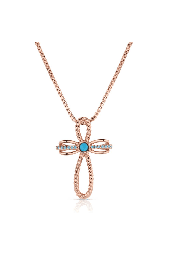 His Grace Cross Rose Gold - Accessories Jewelry Necklace - Nc6394