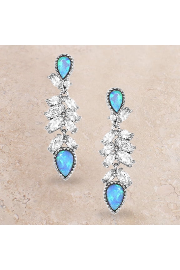 Women's Mystic Falls Opal Crystal Earrings - ER5362 One Size