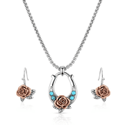 Montana Silversmiths Ride For The Roses Set - Accessories Jewelry Necklace - Js6469
