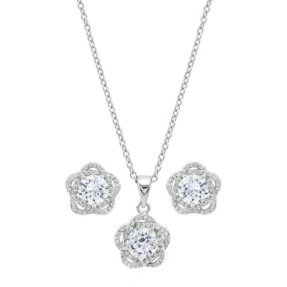 Montana Silversmiths Women's Starlight Flower Jewelry Set 2 Piece Silver One Size