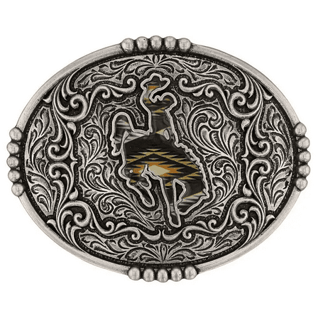 Montana Silversmiths Rodeo Series Attitude Western Belt Buckle Sunrise Bronc