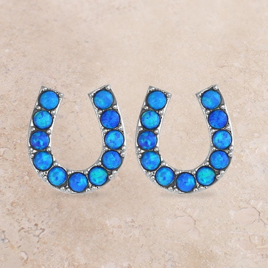 Montana Silversmiths Waters Luck Horseshoe Opal Accessories