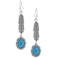 thumbnail image 1 of Montana Silversmiths Women's From The Ground Up Turquoise Earrings Silver One Size, 1 of 2