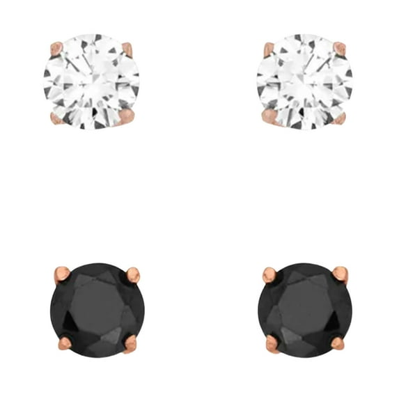Montana Silversmiths Women's Opposites Attract Double Crystal Post Earring Set 2 - ER5647 One Size