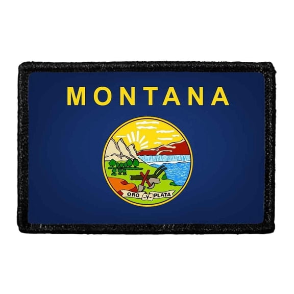 Montana State Flag - Color - Removable Patch
